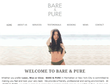 Tablet Screenshot of bareandpure.com